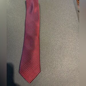 Red and Black Polka Dot Tie